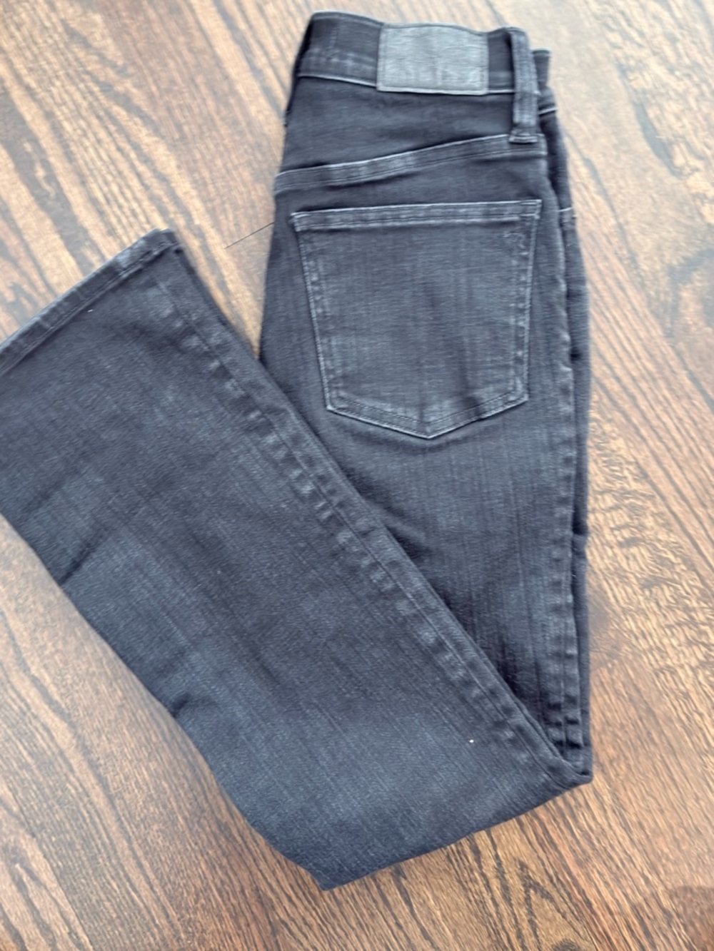 Madewell Mid-Rise Kick out Black Denim Jeans